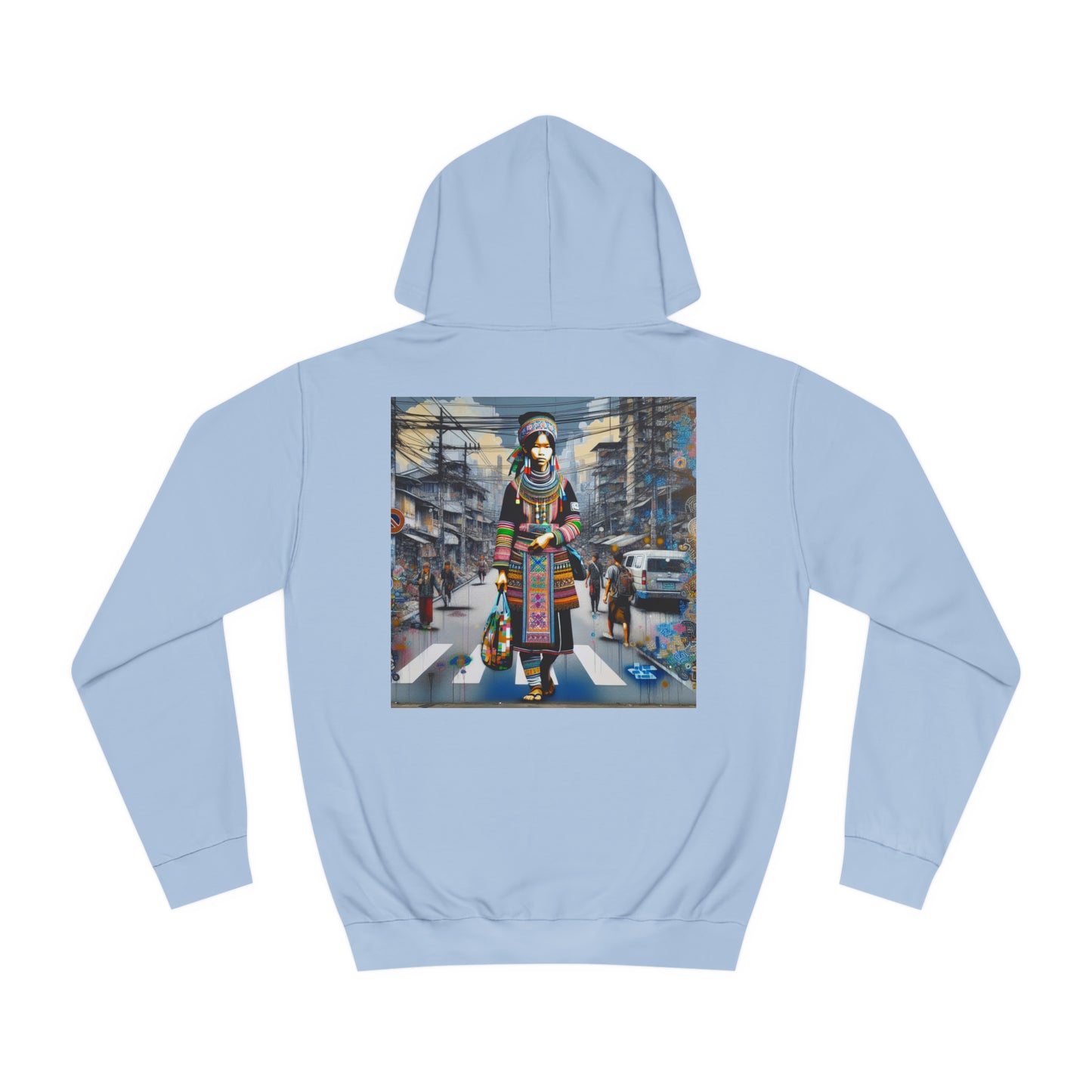 Unisex College Hoodie Hmong street shopper