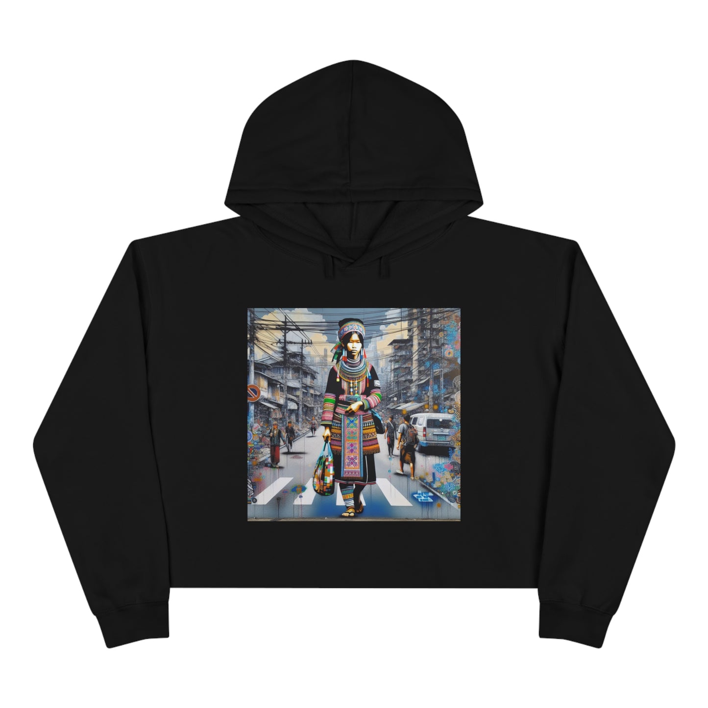 Crop Hoodie Hmong Street Shopper