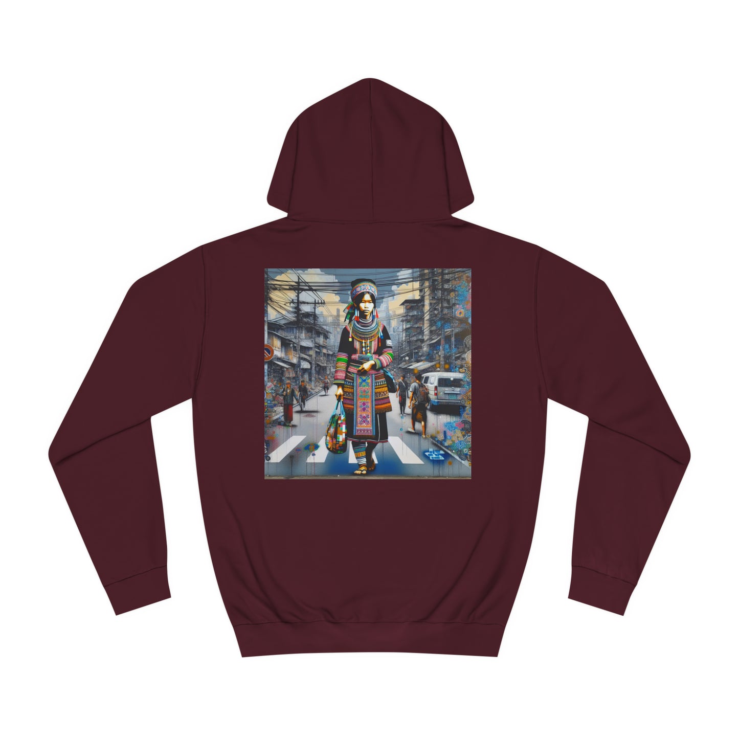 Unisex College Hoodie Hmong street shopper